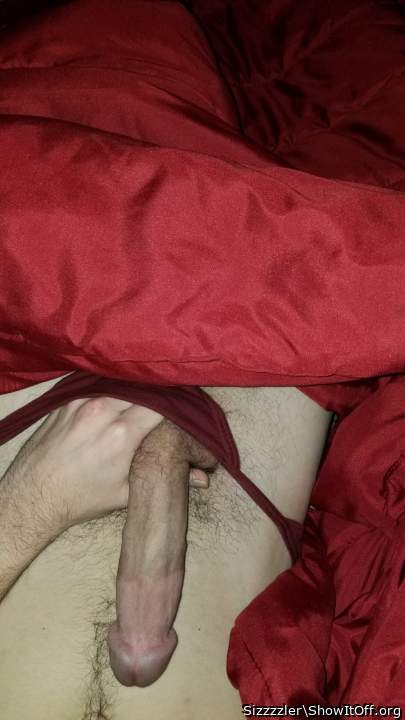 I like how the scar is showing where the foreskin was cut of