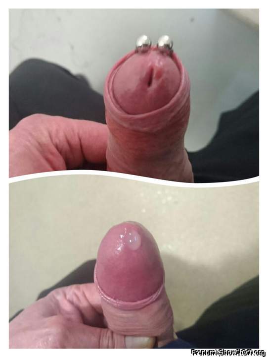 Started to cum.