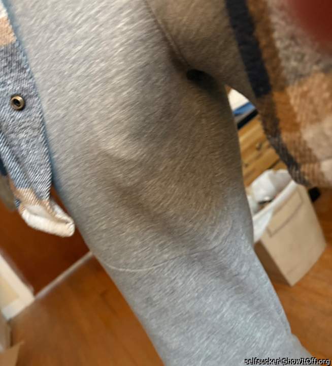 sweatpants bulge