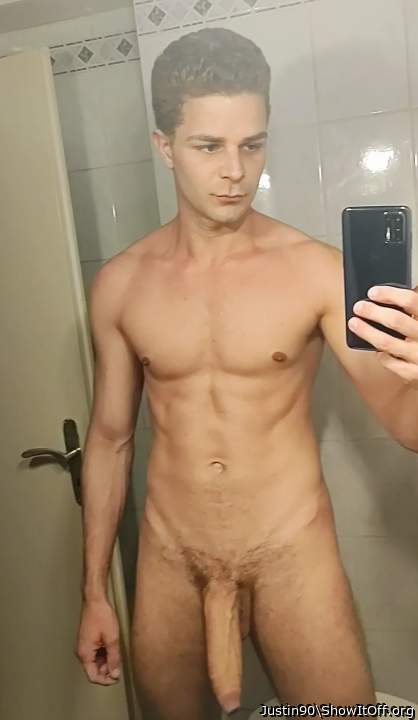 Uncut penis mirror