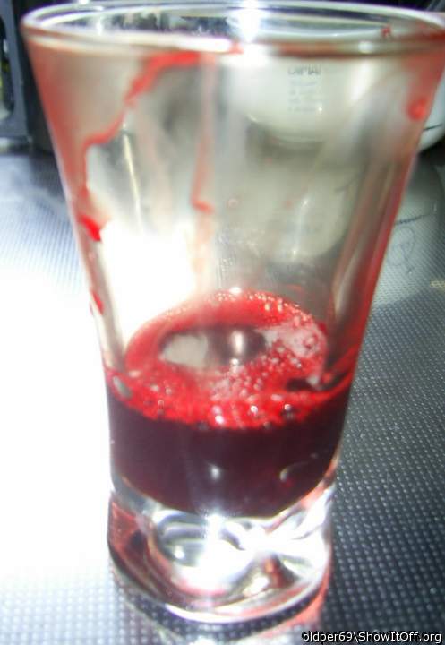 My dick blood.