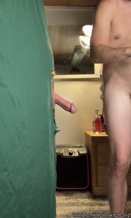 I set up a gloryhole and one of my family members came through