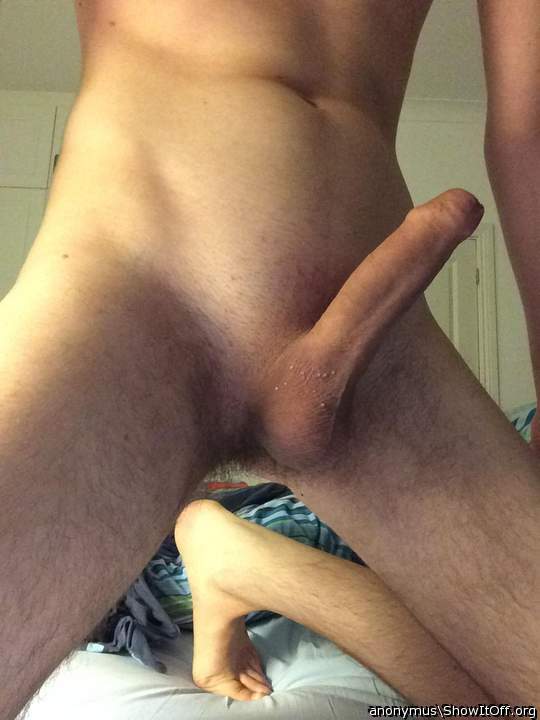 Hard erection-close up!