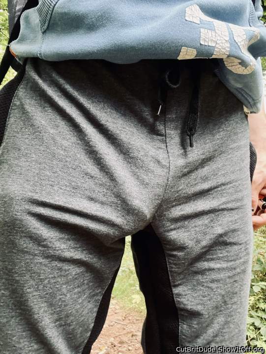 Commando on a walk, did wonder why the looks! can you tell Im circumcised?