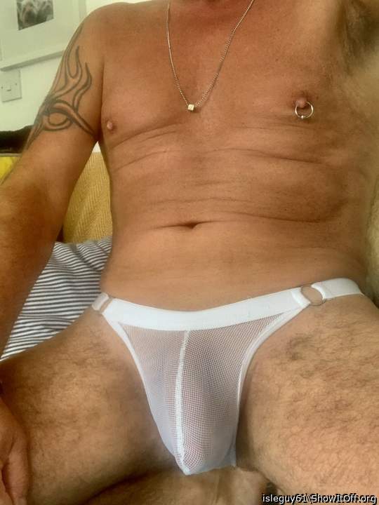  would love to lick your see thru thong ...