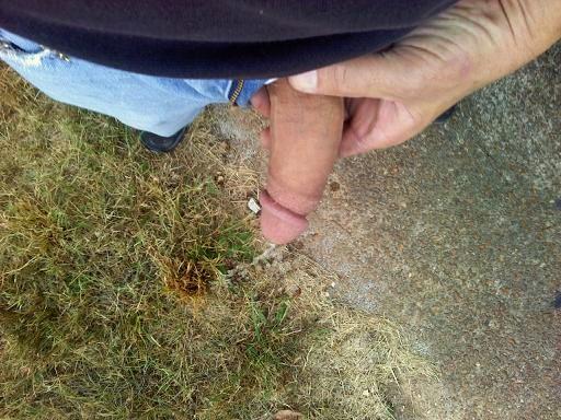 taking a piss