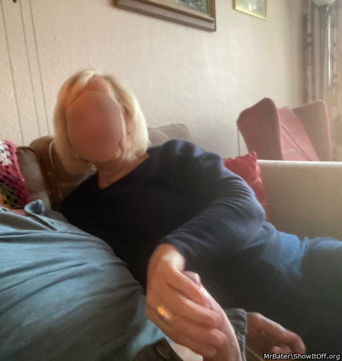 My partner getting to grips…..