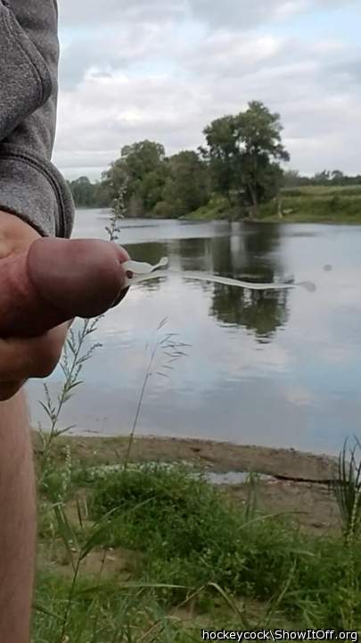 Cumming in public
