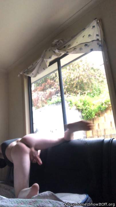 Showing it off to the neighbors? 