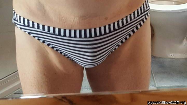 Wearing her panties
