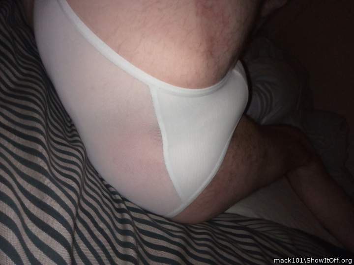 My ass thru My lovely new see through knickers