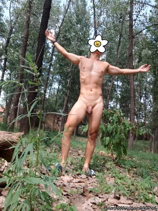 Stunning fit body and sexy cock at one with nature 