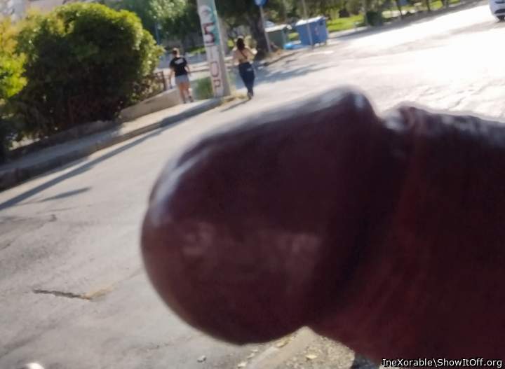 Flashing cock in public