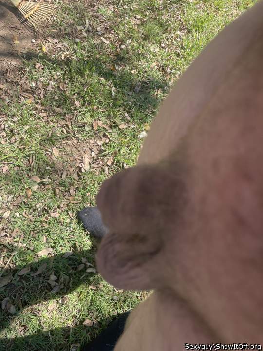 I want to be naked outside.