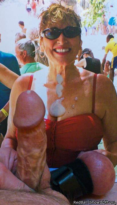 Blowing my load for lovely Marie