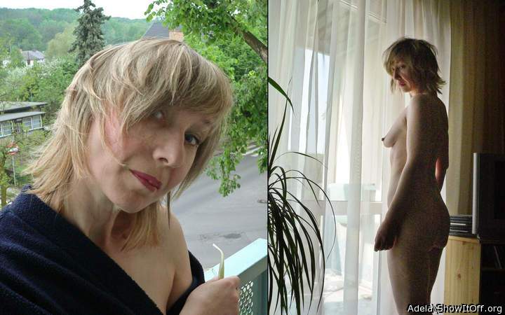 Lovely bit of exhibitionism by the window!
