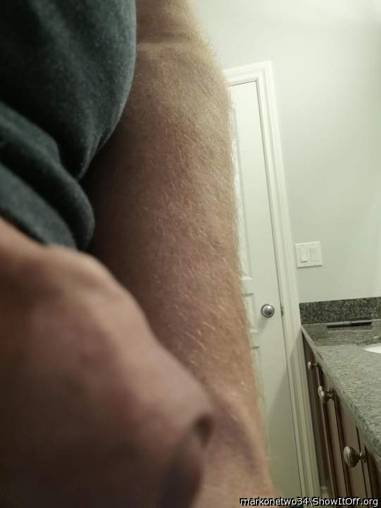 I was trying to get a pee pic with foreskin forward. Very ha