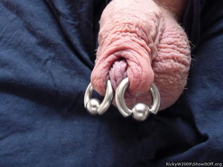 Super sexy pierced foreskin. 