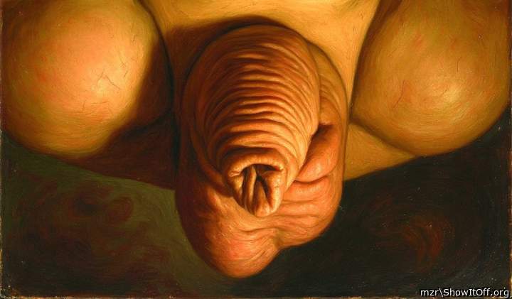 Artwork Small uncut cock and big foreskin