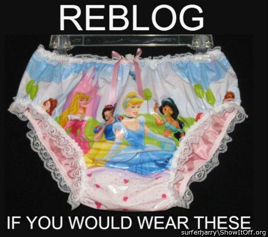 I would love to wear those panties!  