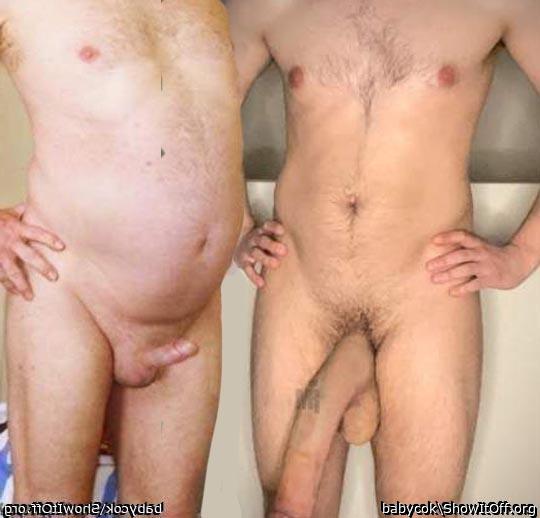 babycok compares with marcrocke's huge penis