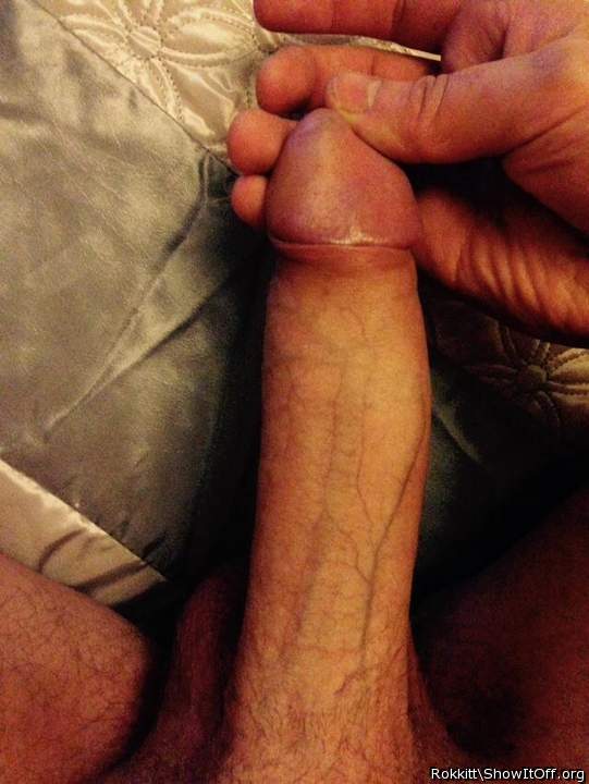   WOW! Awesome cock - great owner's view.  Nice to look down