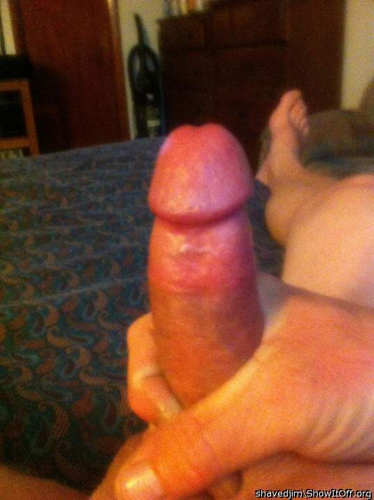 Stroking My Lubed Hard Dick