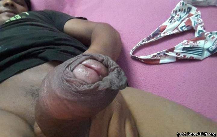 your cock is so hot! I love to lick your foreskin and suck 