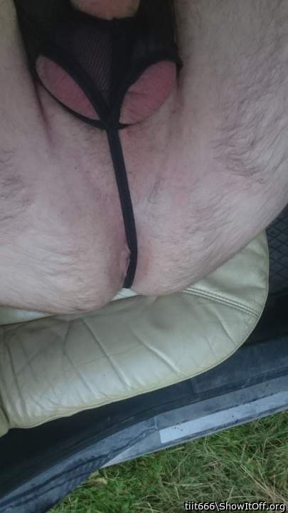 I want to pull that thong aside and tongue fuck your hot ass