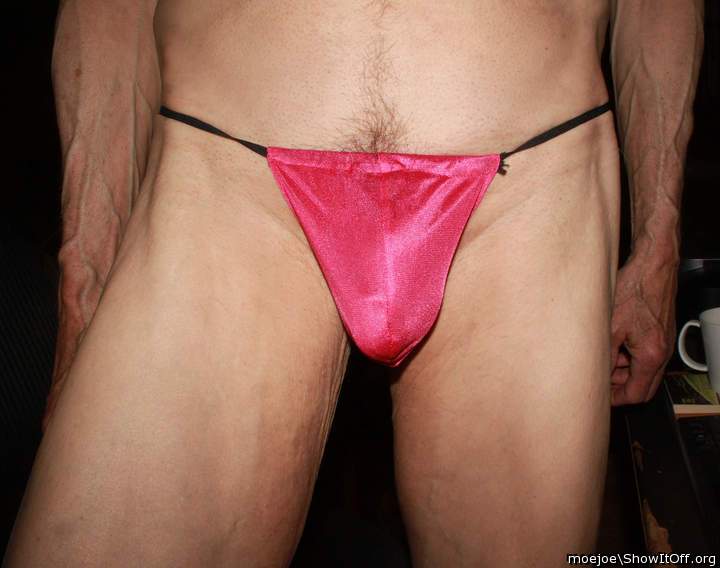 In my man-thong......