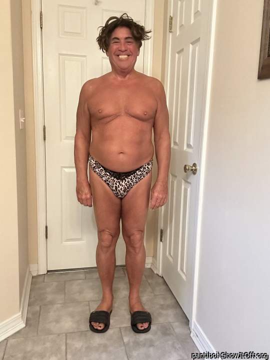 I took off the dress. This only panty