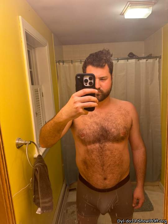 Posing in my new briefs