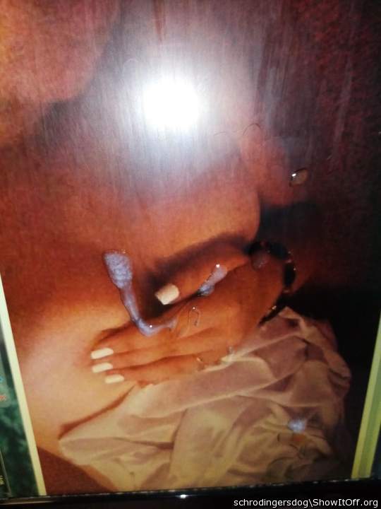 The lovely Geo, with my cum on her tits