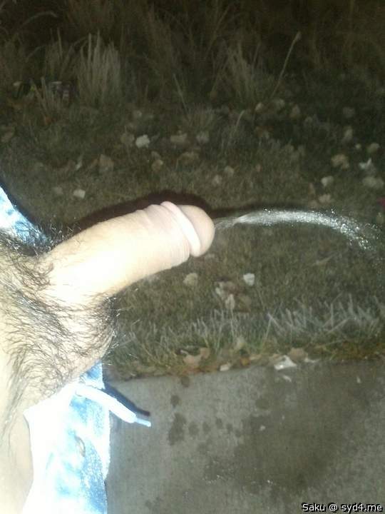 Pee outside