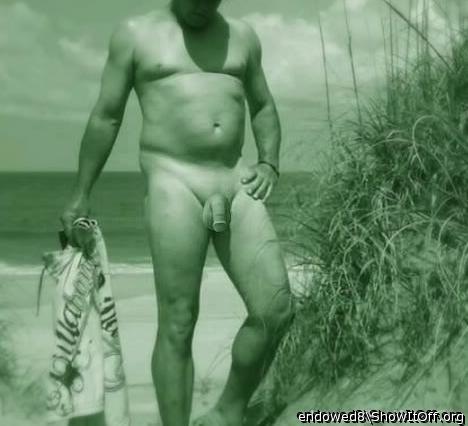 At a non nude beach