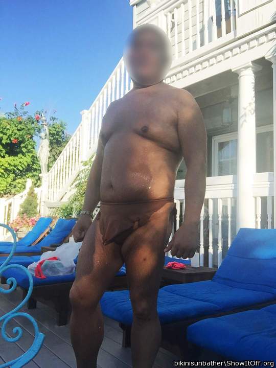 Photo of a purple headed monster from Bikinisunbather