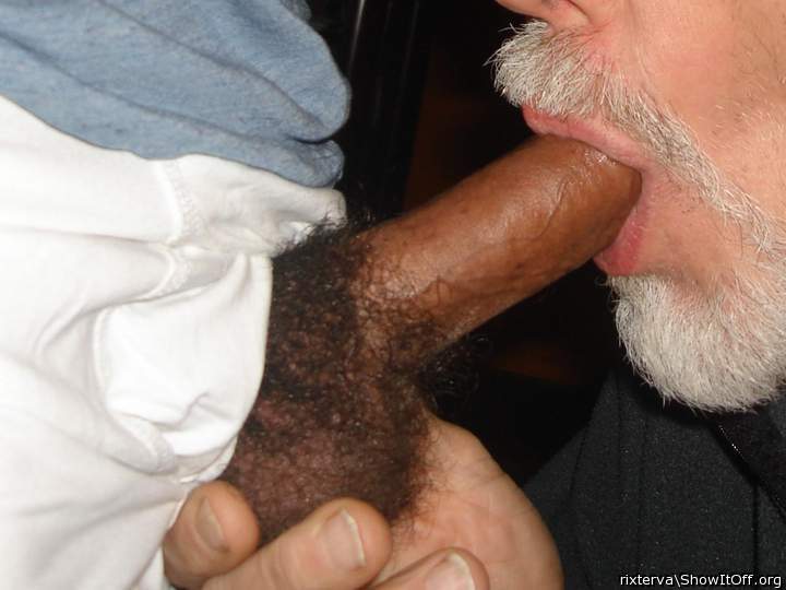 Mouth full of BF cock