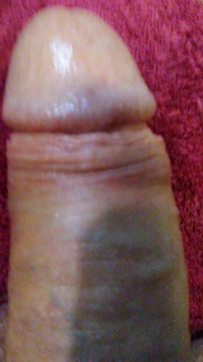 Huge head on your cock.  