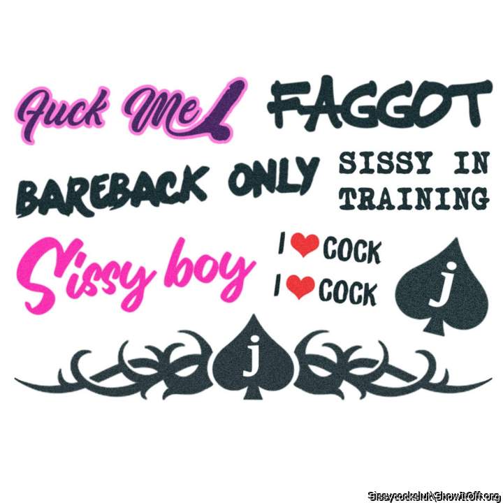 I am  sissy little faggot slut