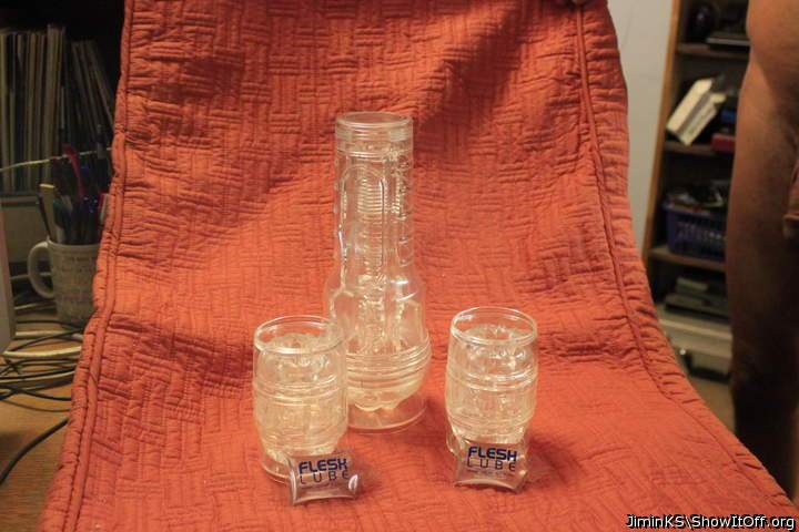 New toyz - Fleshlight Ice and two Quick Shots.