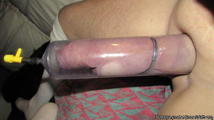 Pumped in a 20cm tube