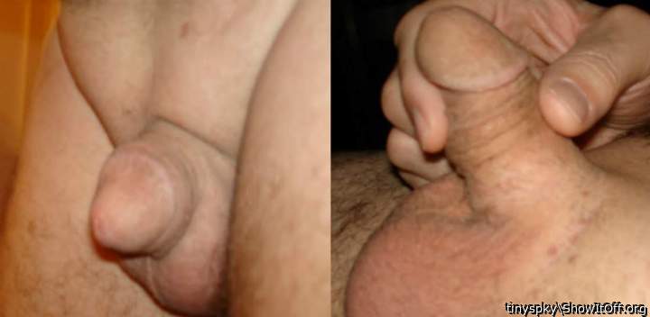 Micro penis soft and fully erect