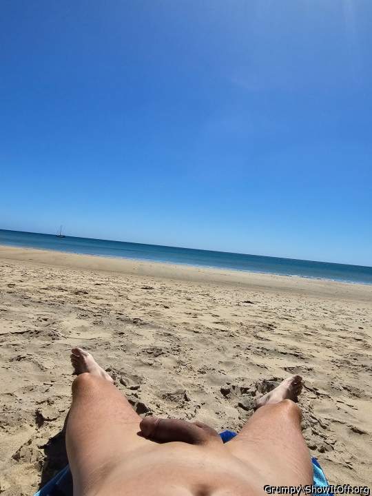 Naked at the beach. Anyone want to join me?