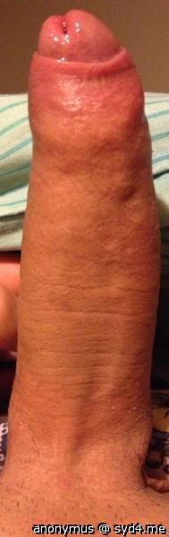 My hard horny cock with cockhead peeping!
