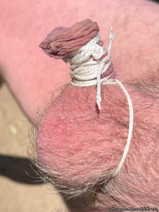 CBT tying my foreskin feels amazing!!!!