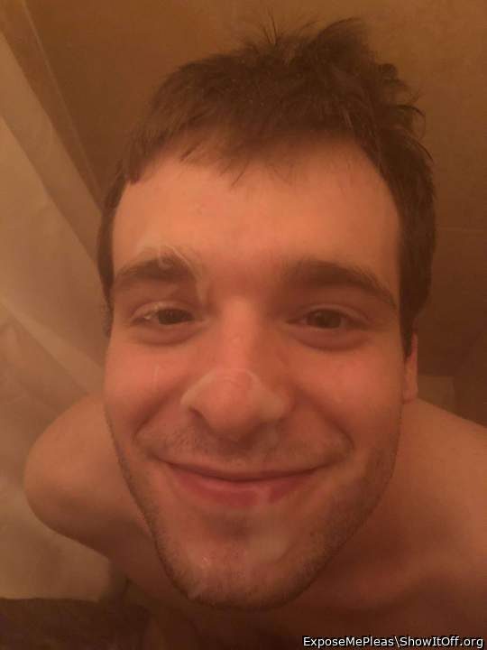 Such a happy, cum-glazed face! 