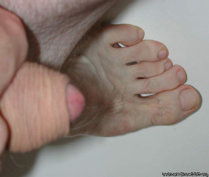 pissing on my foot