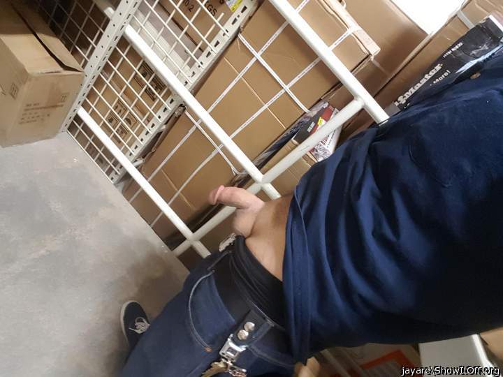 Cock out at my old job