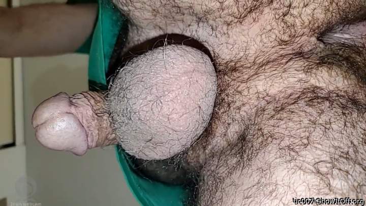 Nice wrinkled dick and some sexy fat nuts   