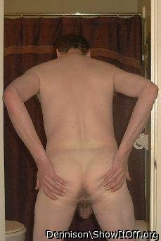A very tempting rear view.   